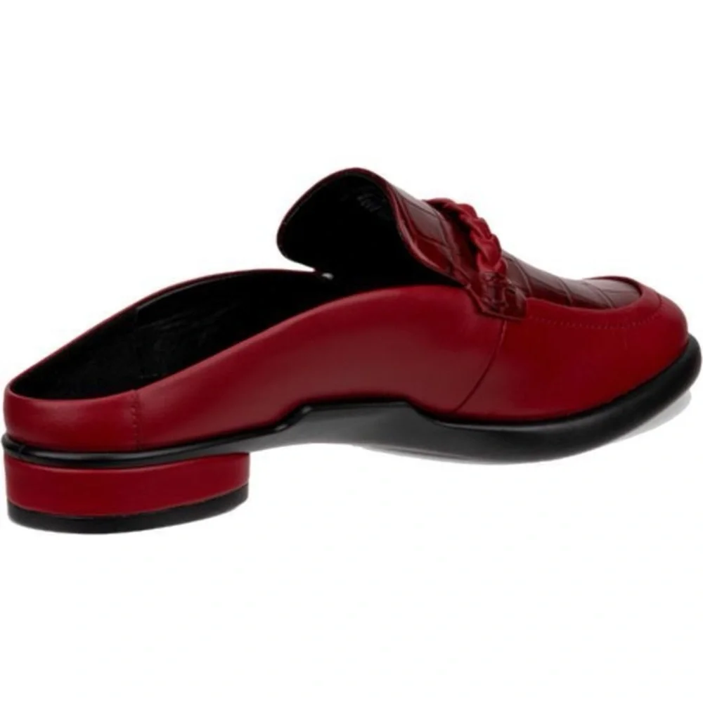NWT ECCO Sculpted Lx Loafer Mule In Burgundy Sz 39 (8-8,5) - Picture 5 of 13